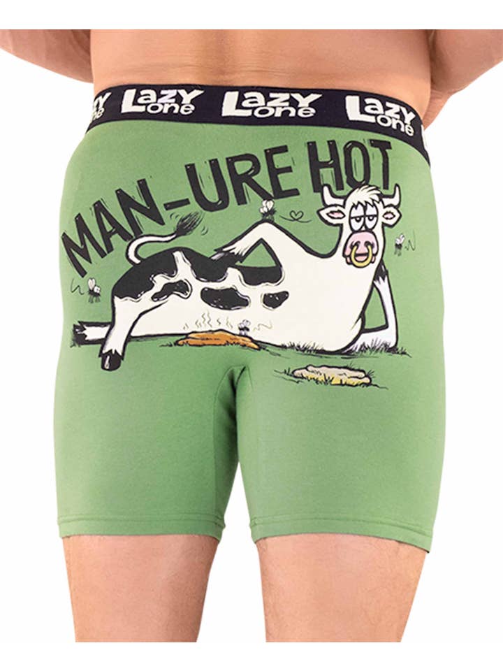 Lazy One - Wholesale Underwear - Men's - Man-ure Hot Green Boxer Brief2