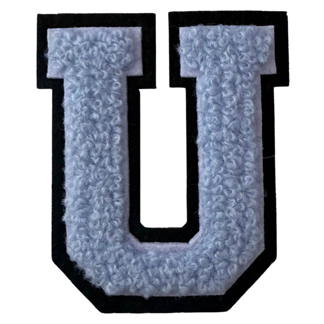 Patch Points - Wholesale Patch - Baby Blue Varsity Letter Sticker & Iron On20