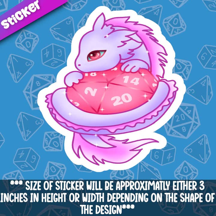 Dragon Dice- Pink for wholesale by Mega Kawaii Cuties