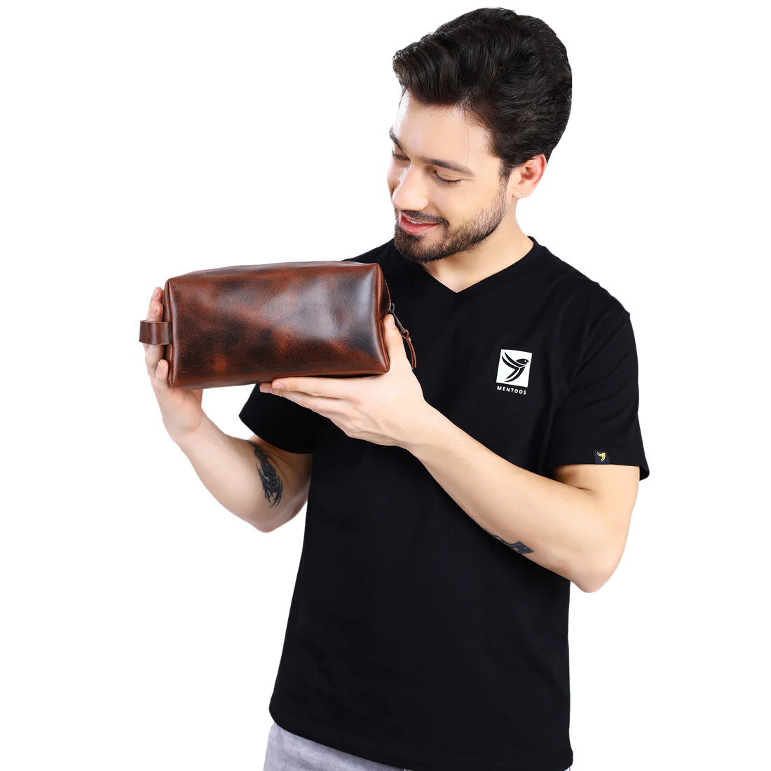 VELLAIRE - Wholesale Toiletry Bag - Men's - Mens Leather Toiletry Bag | LB14