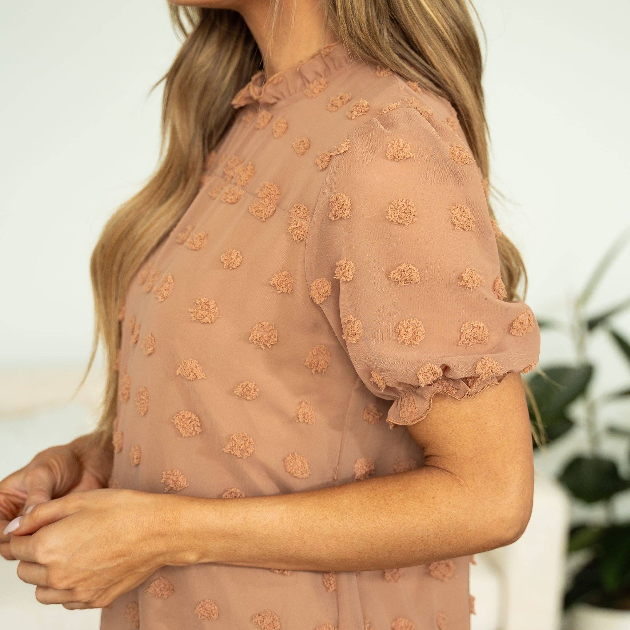 Indie & Co. | Women's Apparel - Vente Chemisier – femme - Blouse Penelope - Camel3