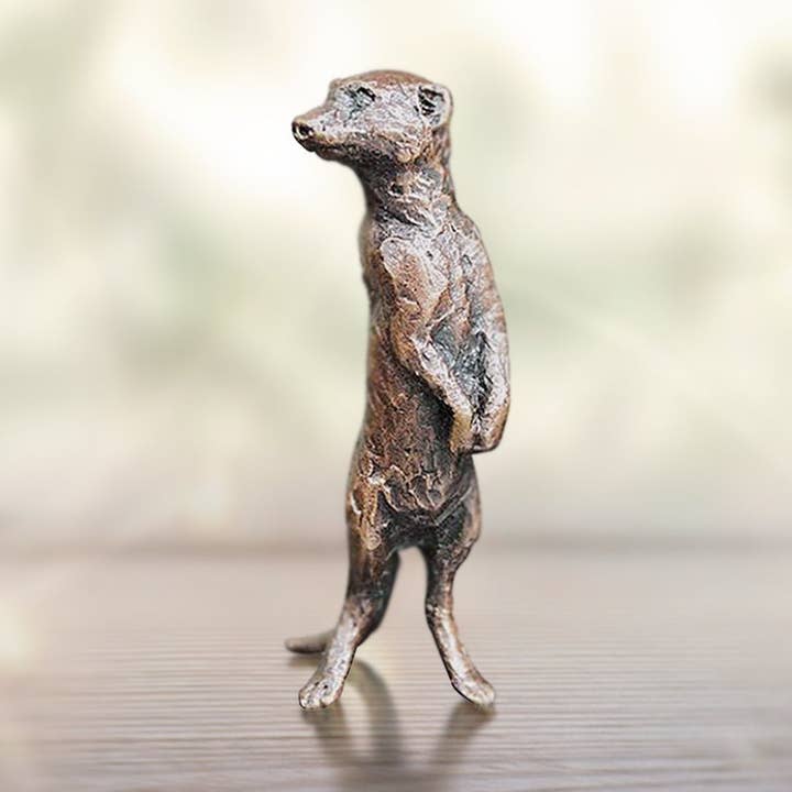 Butler & Peach Miniatura Bronze Meerkat (2007) por atacado de Richard Cooper Bronze