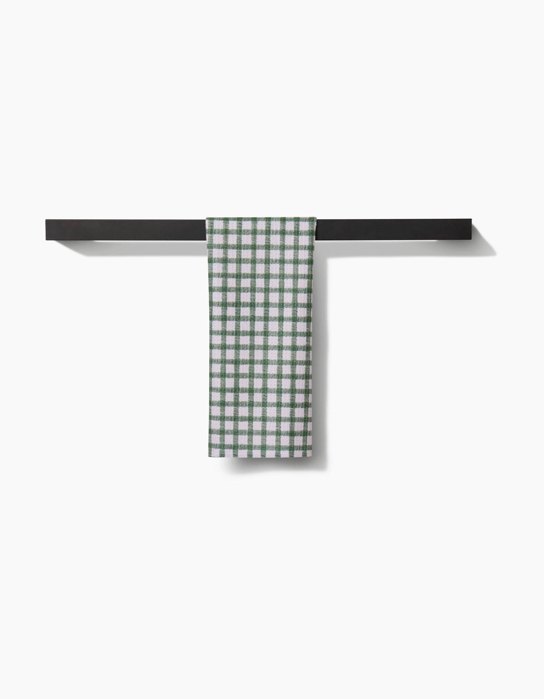 Geometry - Wholesale Theedoek - Fireside Ruit Groen3