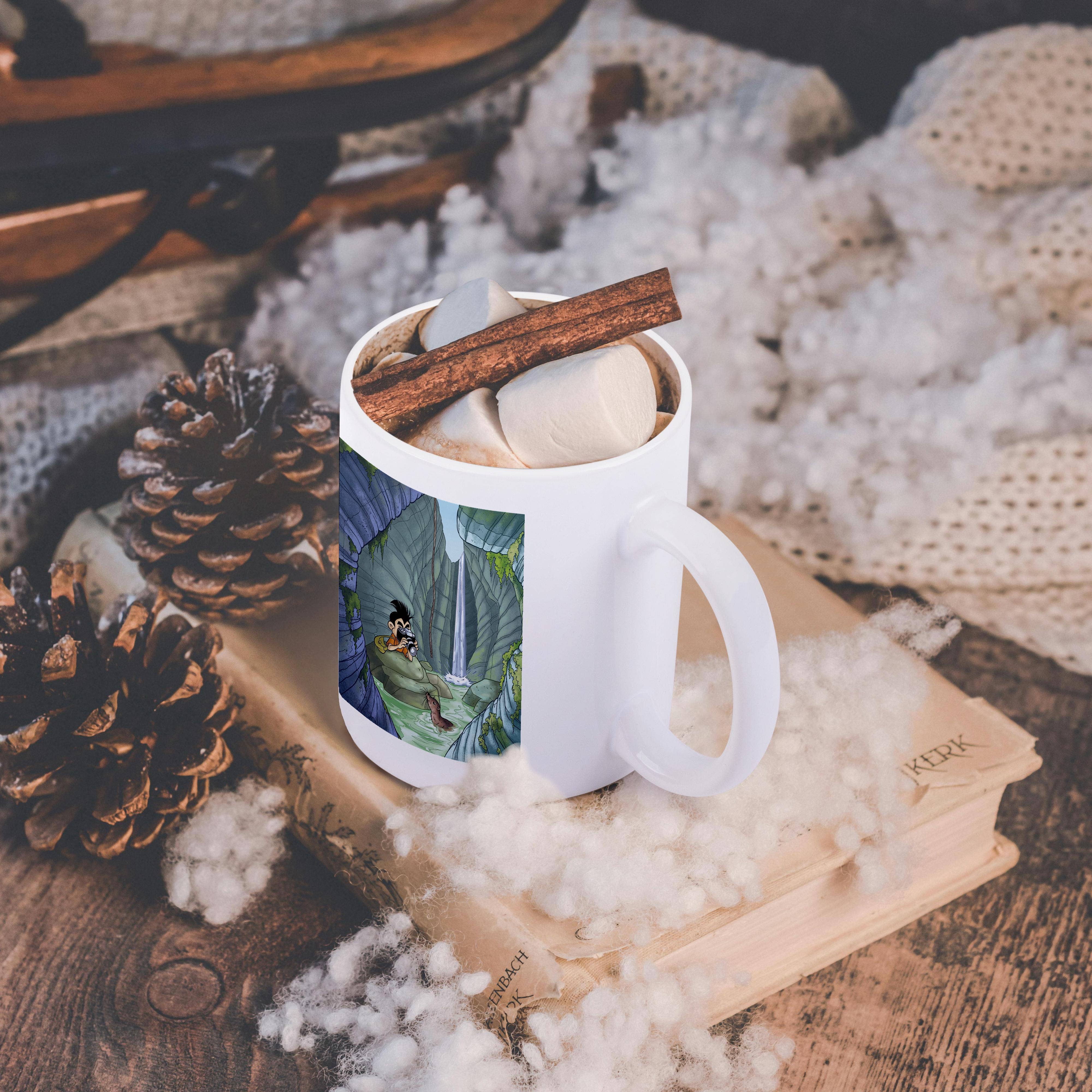 3dRose - Wholesale Coffee Mug - 3dRose, Kikeo speleologist photographs a river otter, Mug11