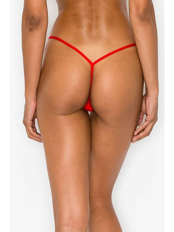 Lingerie Mart - Wholesale Underwear - Women's - Killer Legs Lady's Premium G-String Thong UWPG002-RED3