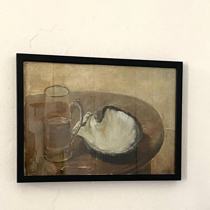 "Still Life with Shell, Water glass And Spoon" (resized image) , Louis Eysen (1843-1899) por atacado de EME Culture Art