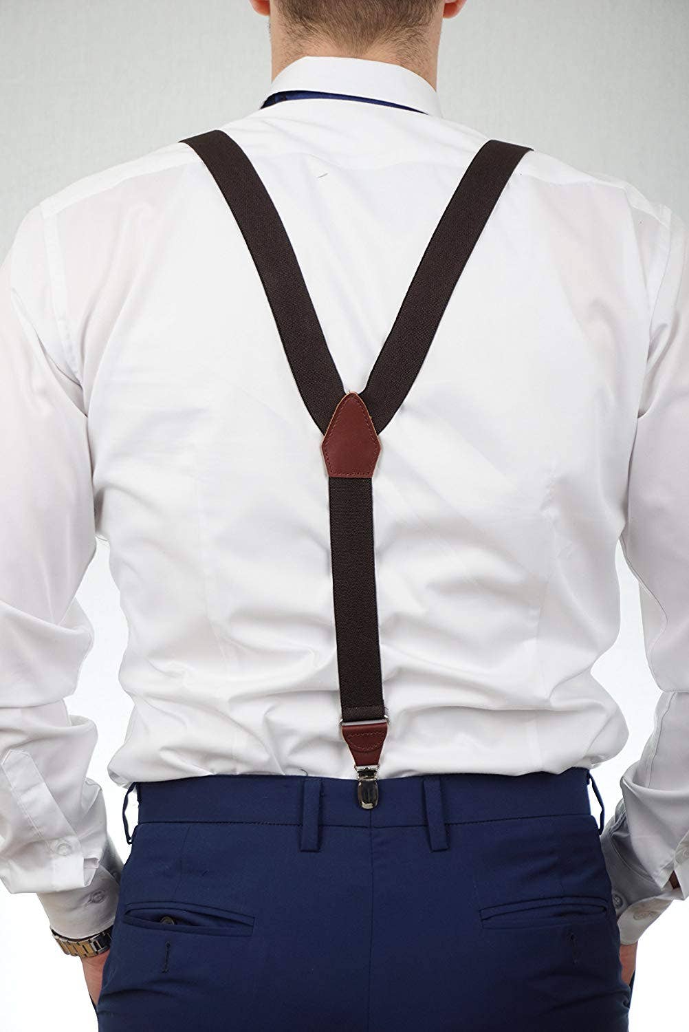Massi Morino - Wholesale Belt - Men's - Massi Morino® suspenders for men made of genuine leather10