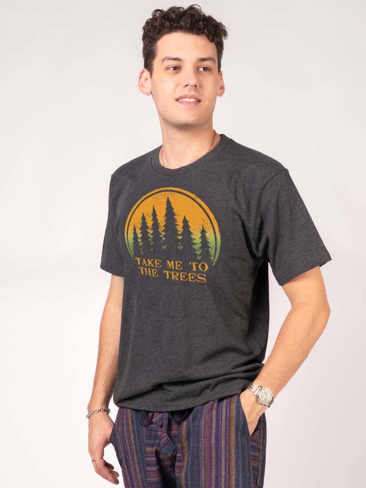 Take Me To The Trees Recycled T-Shirt - Unisex - Outdoor Tee for wholesale by Soul Flower
