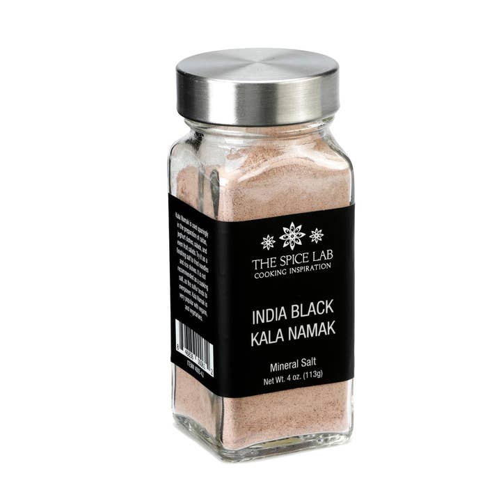 THE SPICE LAB - Wholesale Salt - India Kala Namak Black Salt (Fine Grain) - Case of 6 - 4 oz