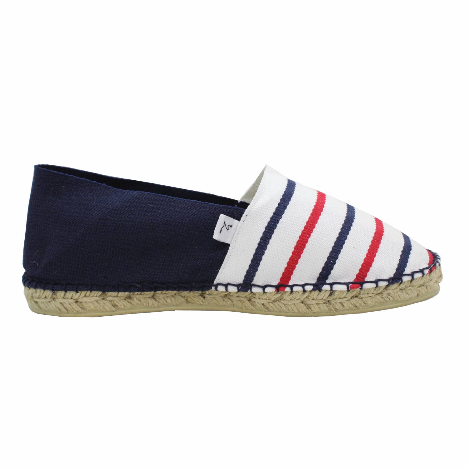 Zétoiles Dessine-moi une espadrille – Sandálias - Unissexo por atacado – Alpercata Epibi - lona de algodão azul-branco-vermelho2