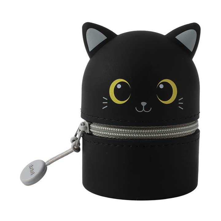 Mini Penalhus i Silikone Sort Kat for engroshandel hos I-Total, I-Drink