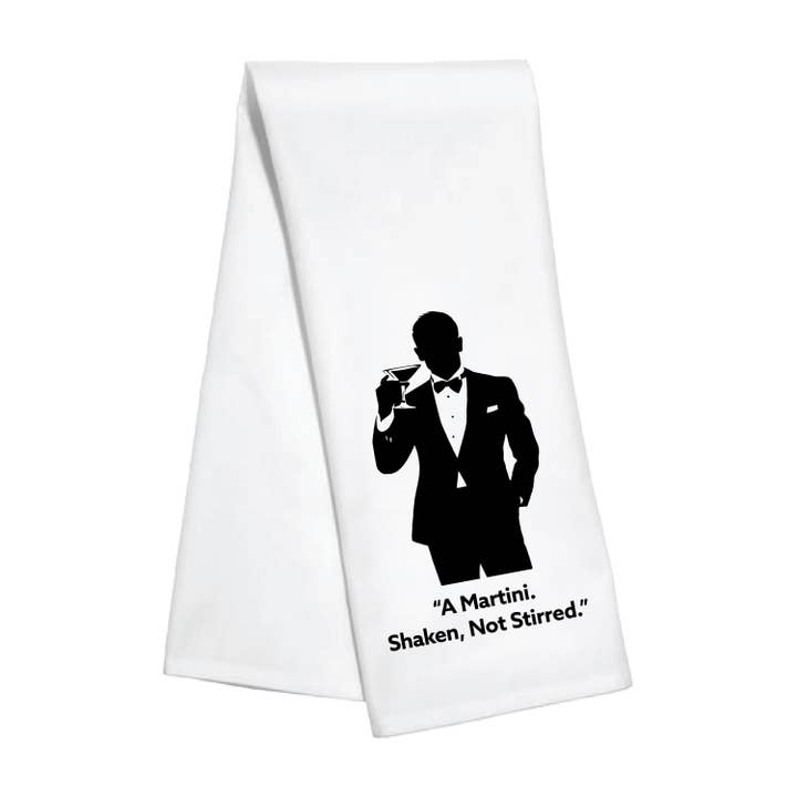 Kitchen Towel- Shaken, Not Stirred for wholesale by Toss Designs