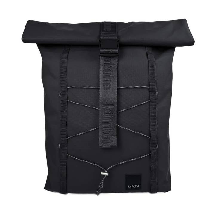 Kintobe - "Rio" Roll-Top Backpack - Black for wholesale by Cose Nuove