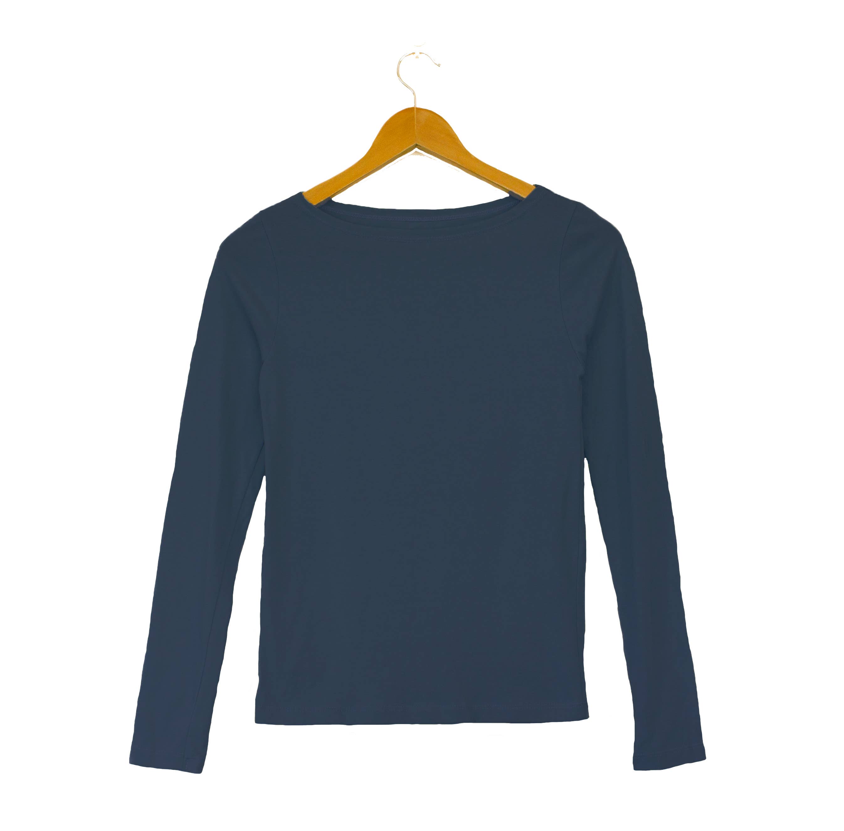 Clean Tee Factory - Wholesale T-Shirt - Women's - Boatneck Long-Sleeve Tee in Butter Soft Cotton/Modal5