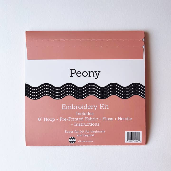 Rikrack - Wholesale Embroidery/Cross Stitch Supplies - Peony Embroidery Kit9