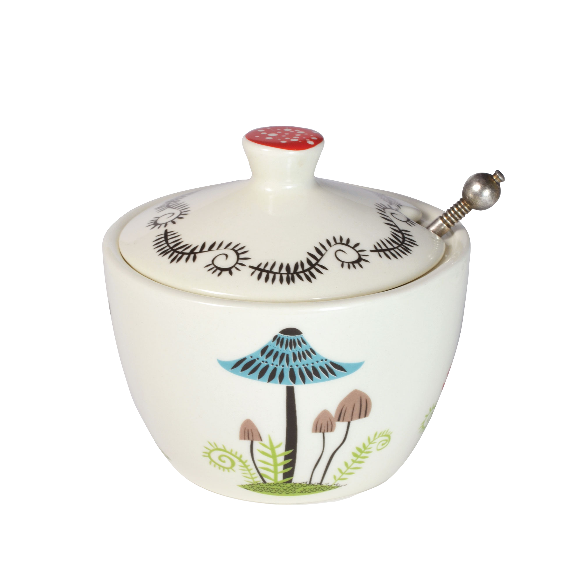 Hannah Turner Ltd - Wholesale Jar - Handmade Ceramic Toadstool Sugar Pot with Lid1