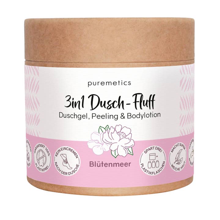 puremetics GmbH - Wholesale Body Wash/Shower Gel - 3-in-1 shower fluff 'Sea of Blossoms'