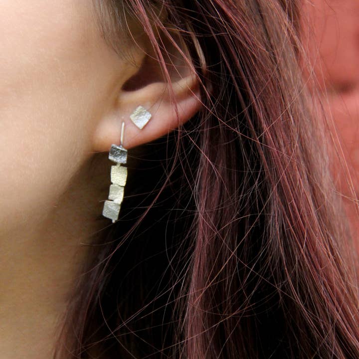 Pendientes de mosaico largos para venta al por mayor de Orfega Compostela