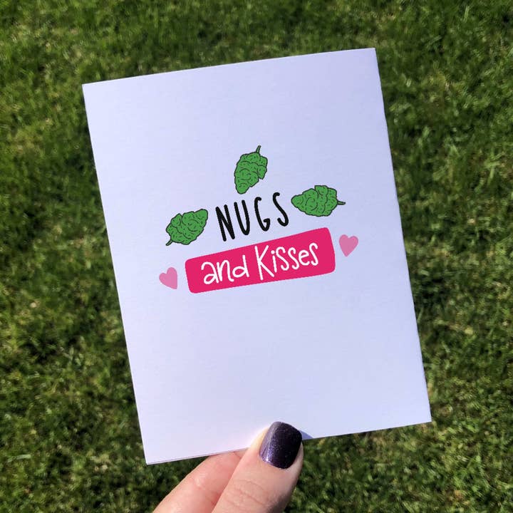 Carte de voeux Funny Weed Marijuana Cannabis Stoner pour la Saint-Valentin™ pour la vente par Personal Paper Hugs