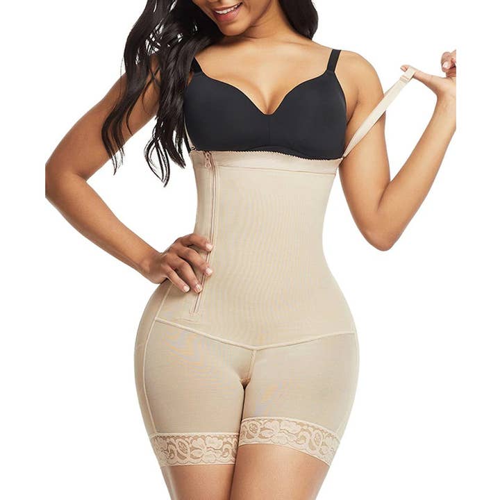 Curvy Fix - Wholesale Shapewear - Women's - Booty Boosting Body Suit - Side Zipper