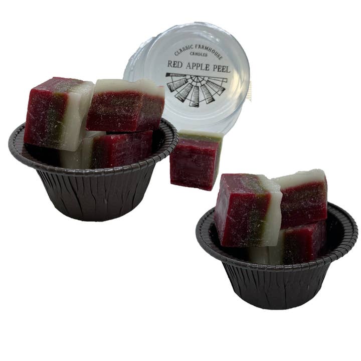 Classic Farmhouse Candles – wholesale Wax melt – Red Apple Peel 4 oz Cup Wax Melts