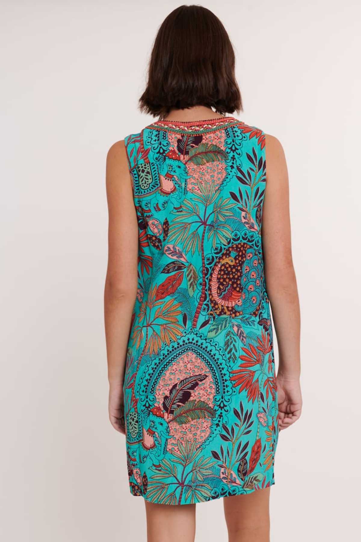 DERHY - Wholesale Dress - Women's - CACHUCHA printed cotton embroidery short dress6