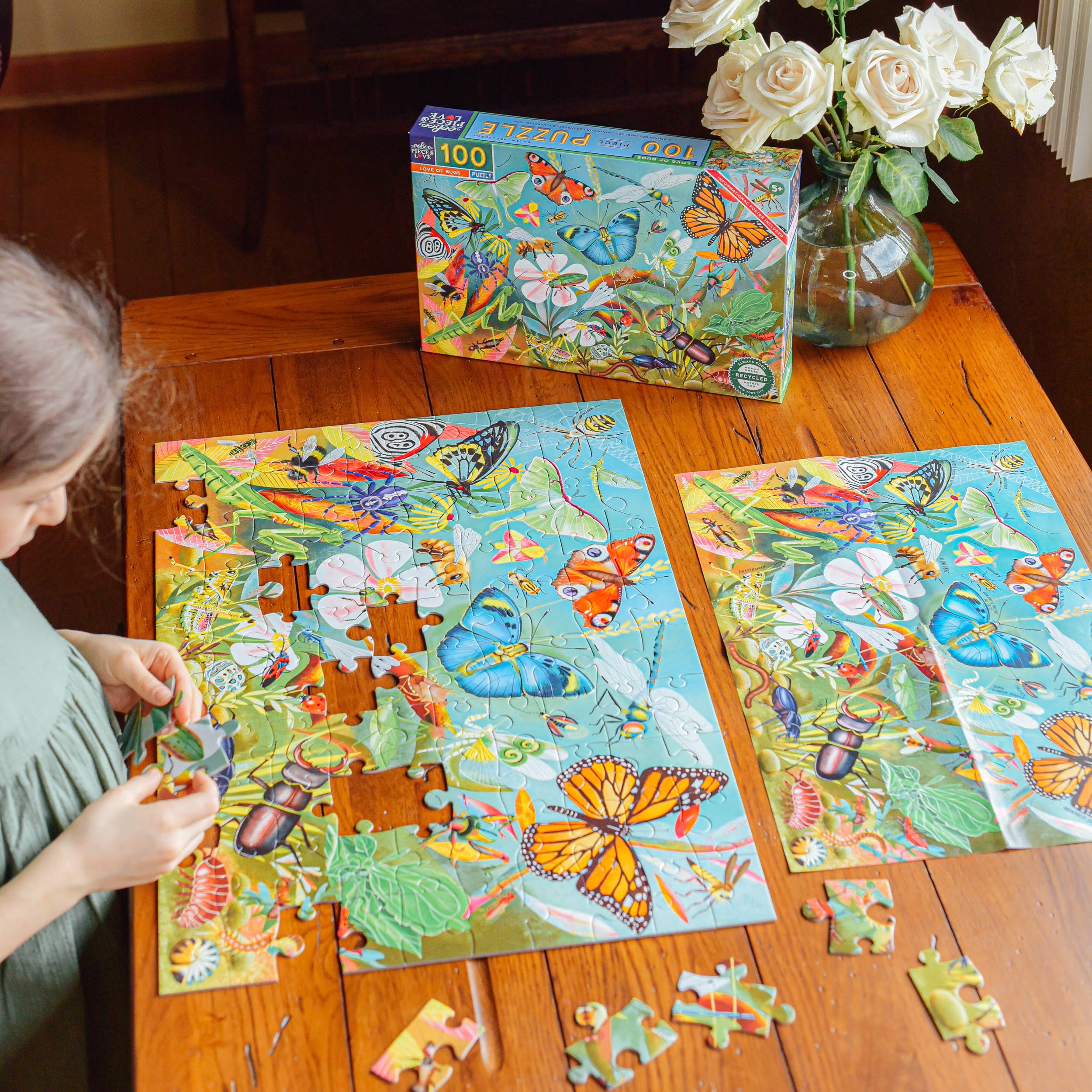 eeBoo - Wholesale Puzzle - Kids - Love of Bugs 100 Piece Puzzle3