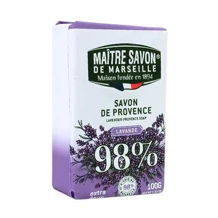 France At Home - Vente Pains de savon - Savon de Provence Savon en barre à la lavande 100 g0