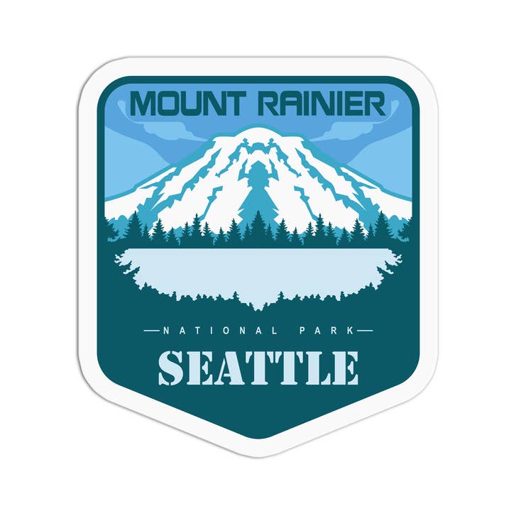 Parque Nacional do Monte Rainier Autocolantes de Seattle por atacado de the stkr store