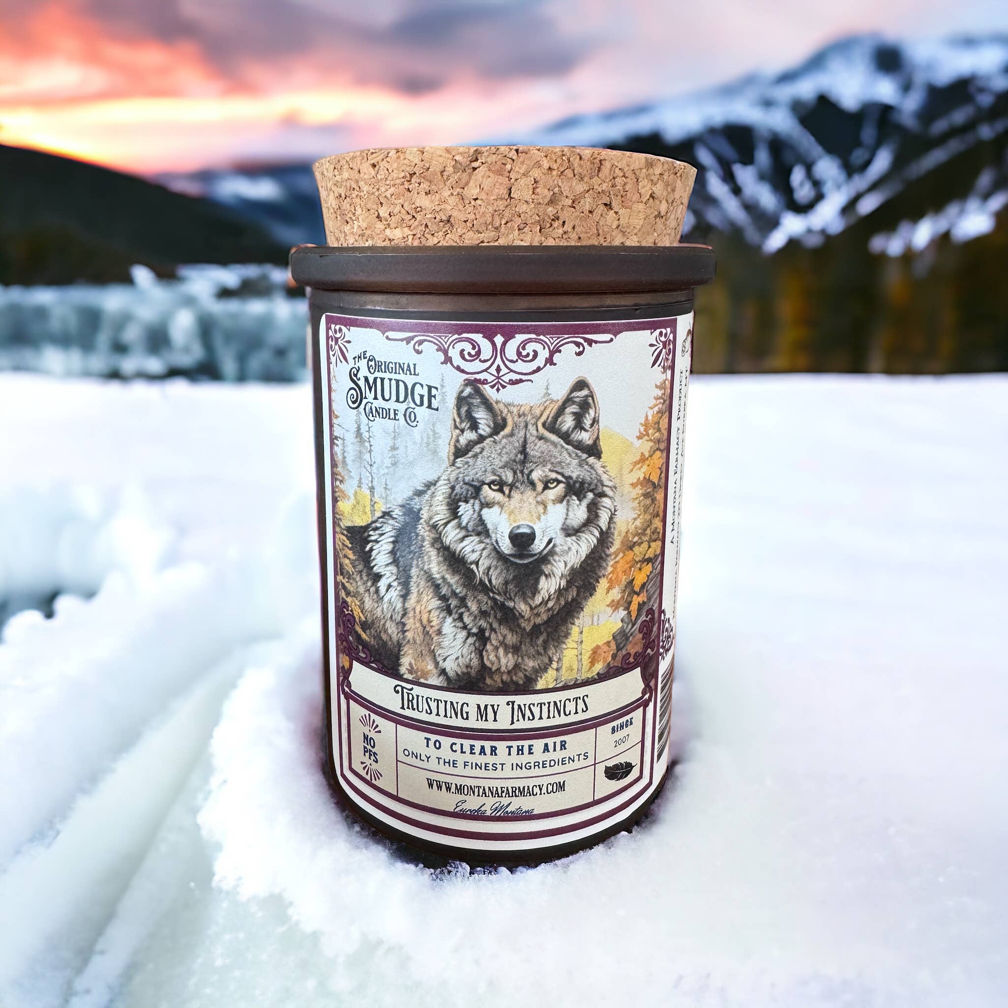 Montana Farmacy – Engroshandel Røgstift – Stol på mine instinkter Wolf Natursti Smudge Candle1