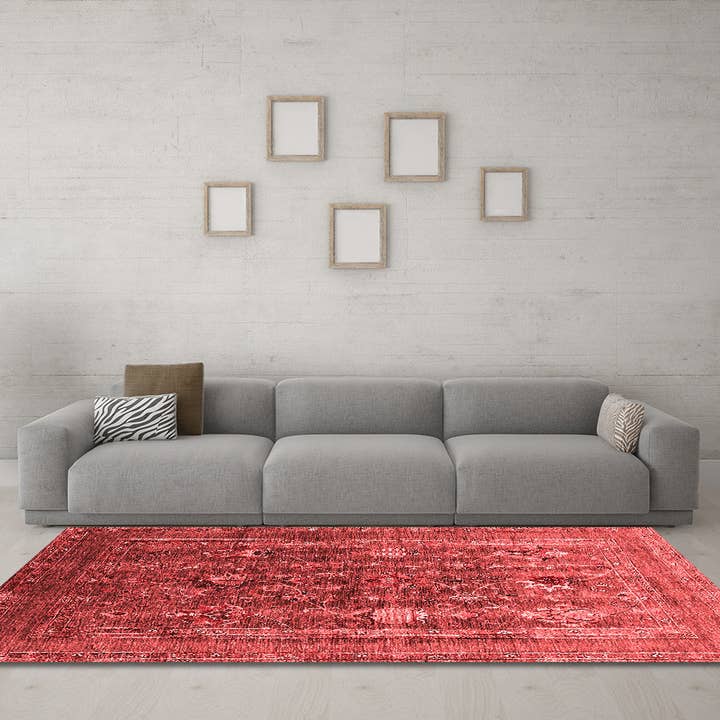 Machine Washable Oriental Red Industrial Area Rugs for wholesale by Ahgly