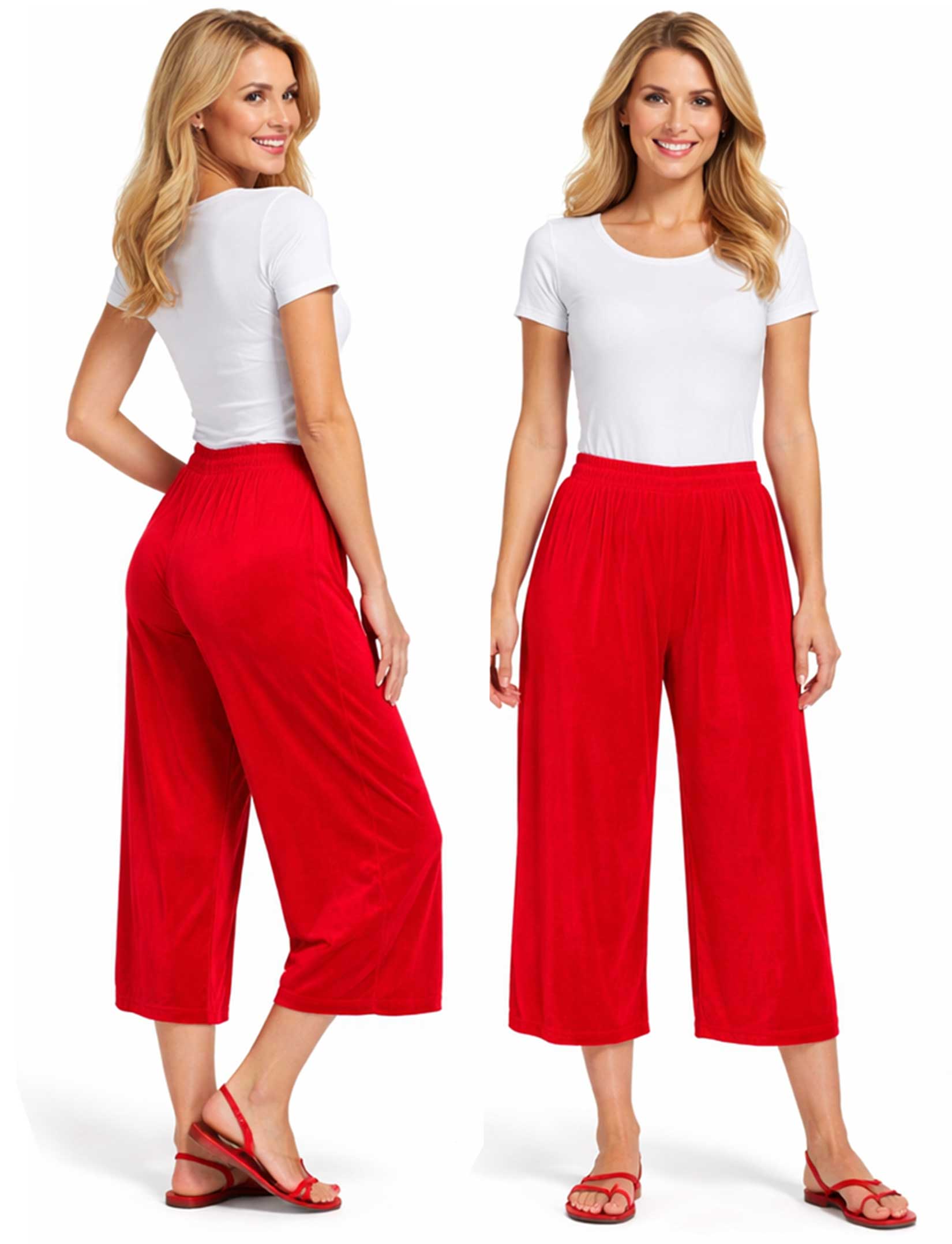 The Magic Scarf Company - Wholesale Pants - Women's - 1248 - Slinky TravelWear Capris13