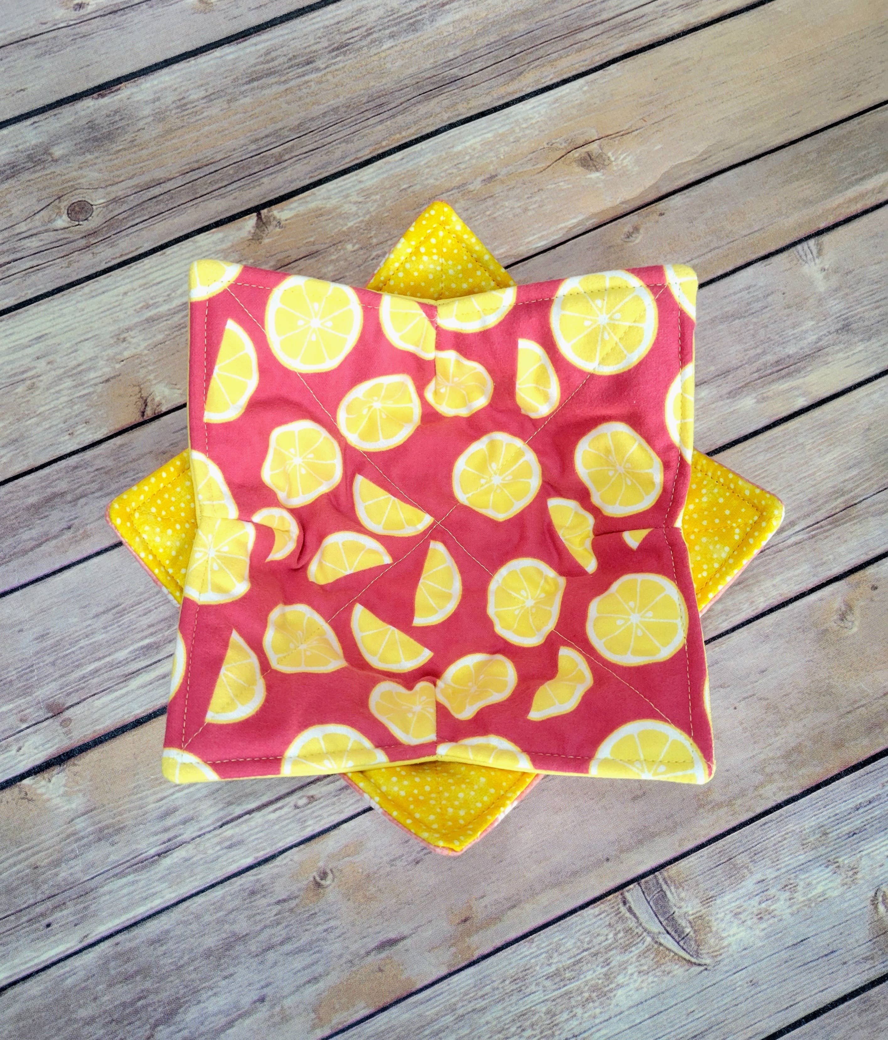 Burpie Bibs Boutique - Wholesale Oven Mitt/Pot Holder - Fruit Bowl Cozy | Lemon Cherry Strawberry Orange Hot Pad20