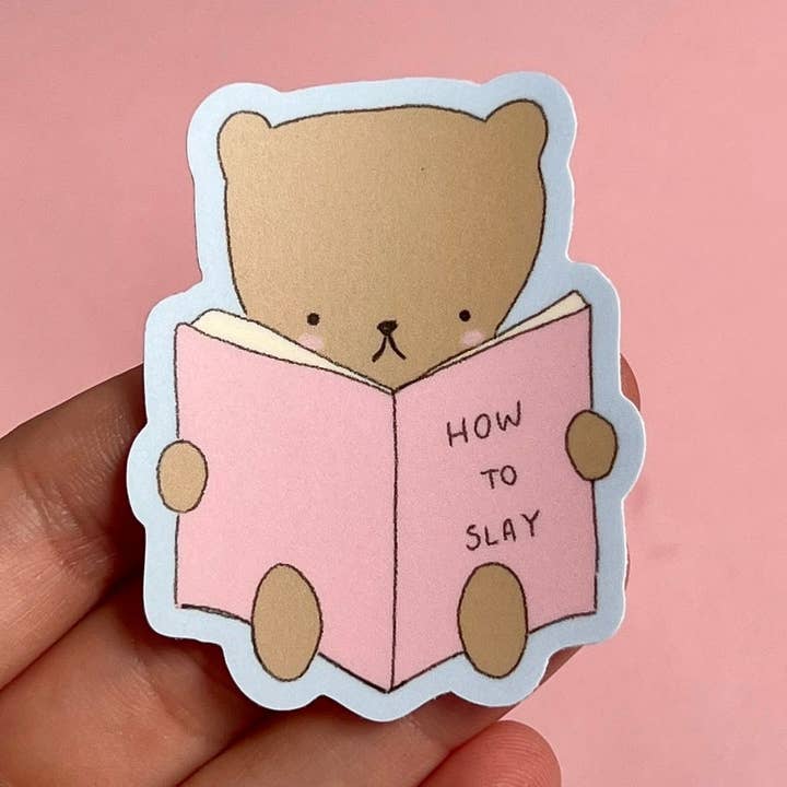 Smart Bear Sticker for wholesale by Alessia E Art