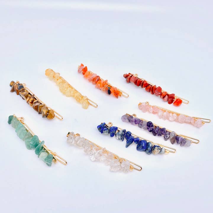 Mio Queena - Wholesale Hair Pin - Natural Stone Crystal Gravel Hairpin Women's Headdress