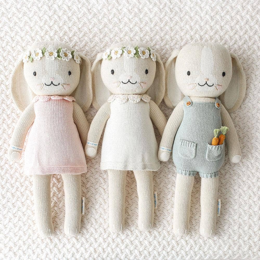 cuddle+kind - Wholesale Doll - Kids - Hannah the bunny (ivory), gives 10 meals7