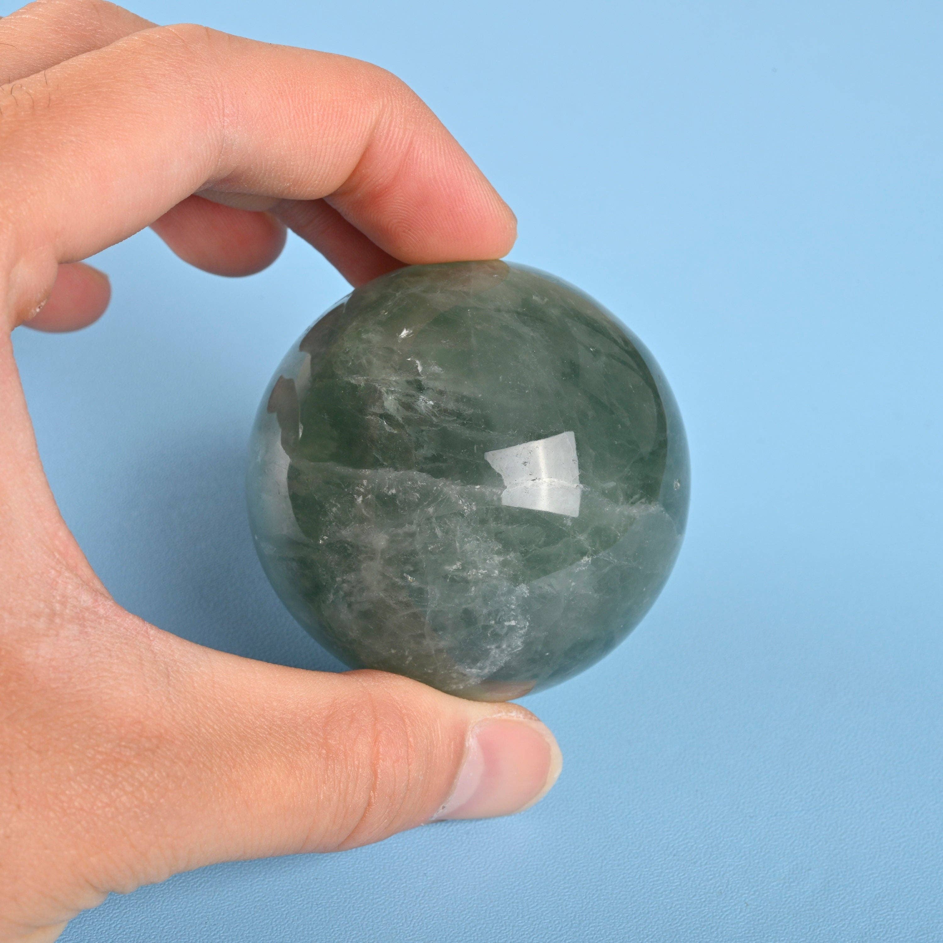 ilovebeadsusa - Wholesale Spiritual Stone/Crystal - 30,40,50mm Natural Fluorite Sphere Crystal Ball1