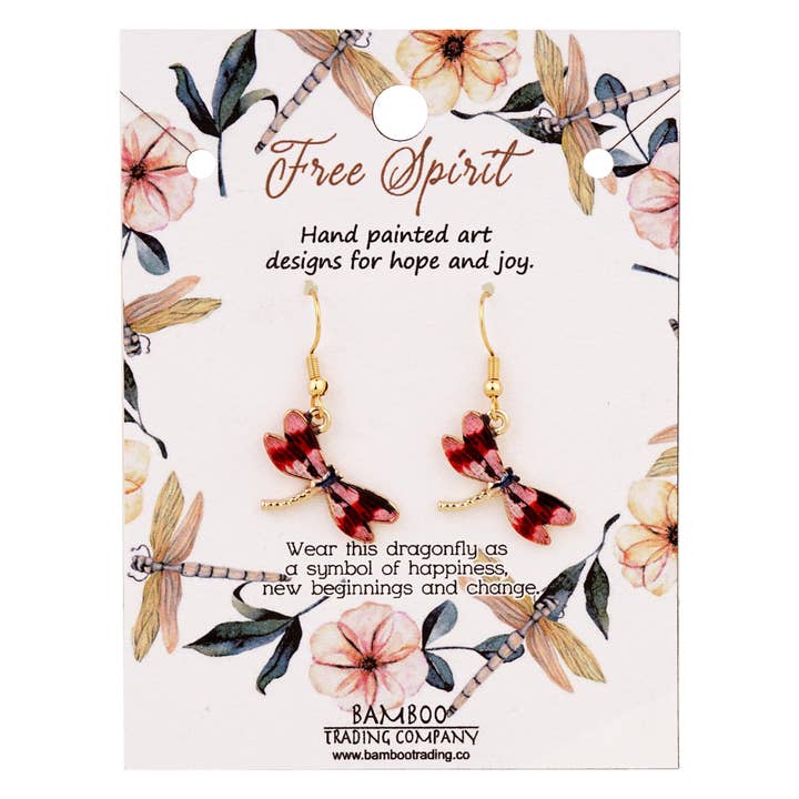 Free Spirit Peace EarringsĀ for wholesale by Bamboo Trading Company