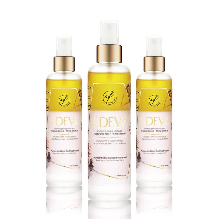 I Dew Hydrating Forest Mist with Hyaluronic Acid and Hemp Seed Oil for wholesale by Adrienne Furrie Makeup