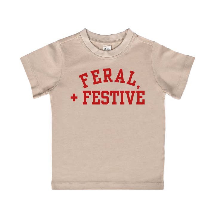 T-shirt Enfant Sauvage + Festif pour la vente par SBG Co.