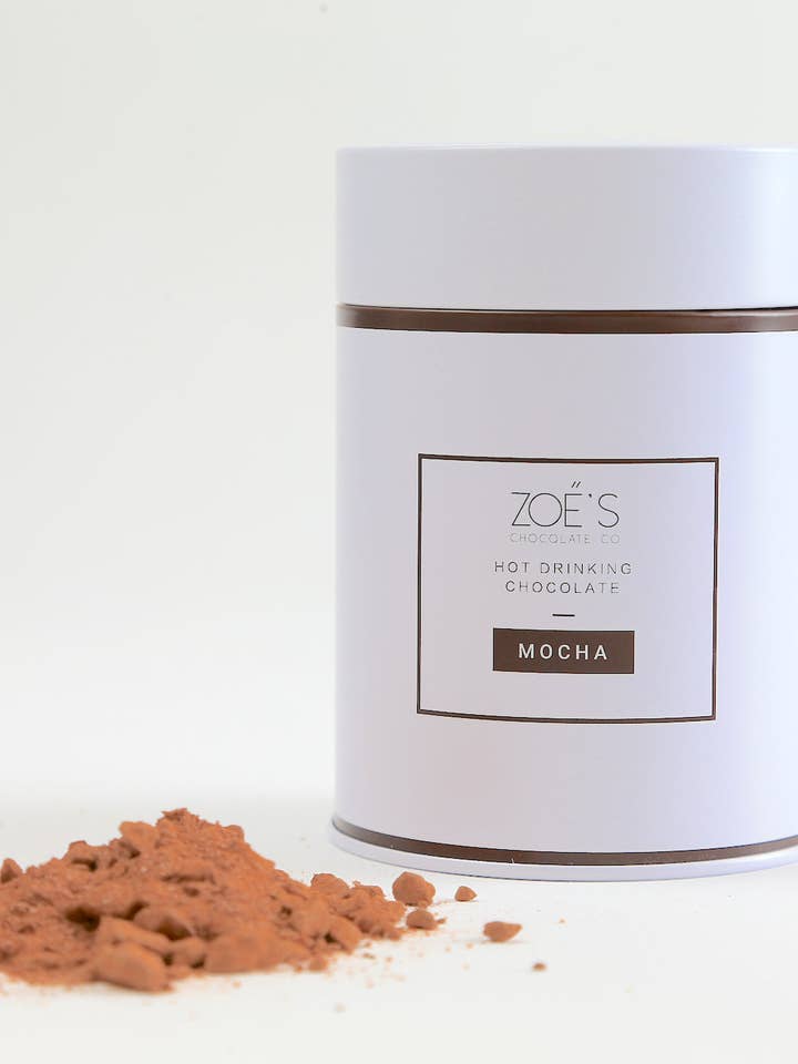 Mocha Hot Drinking Chocolate (Hot or Cold) for wholesale by Zoe's Chocolate Co