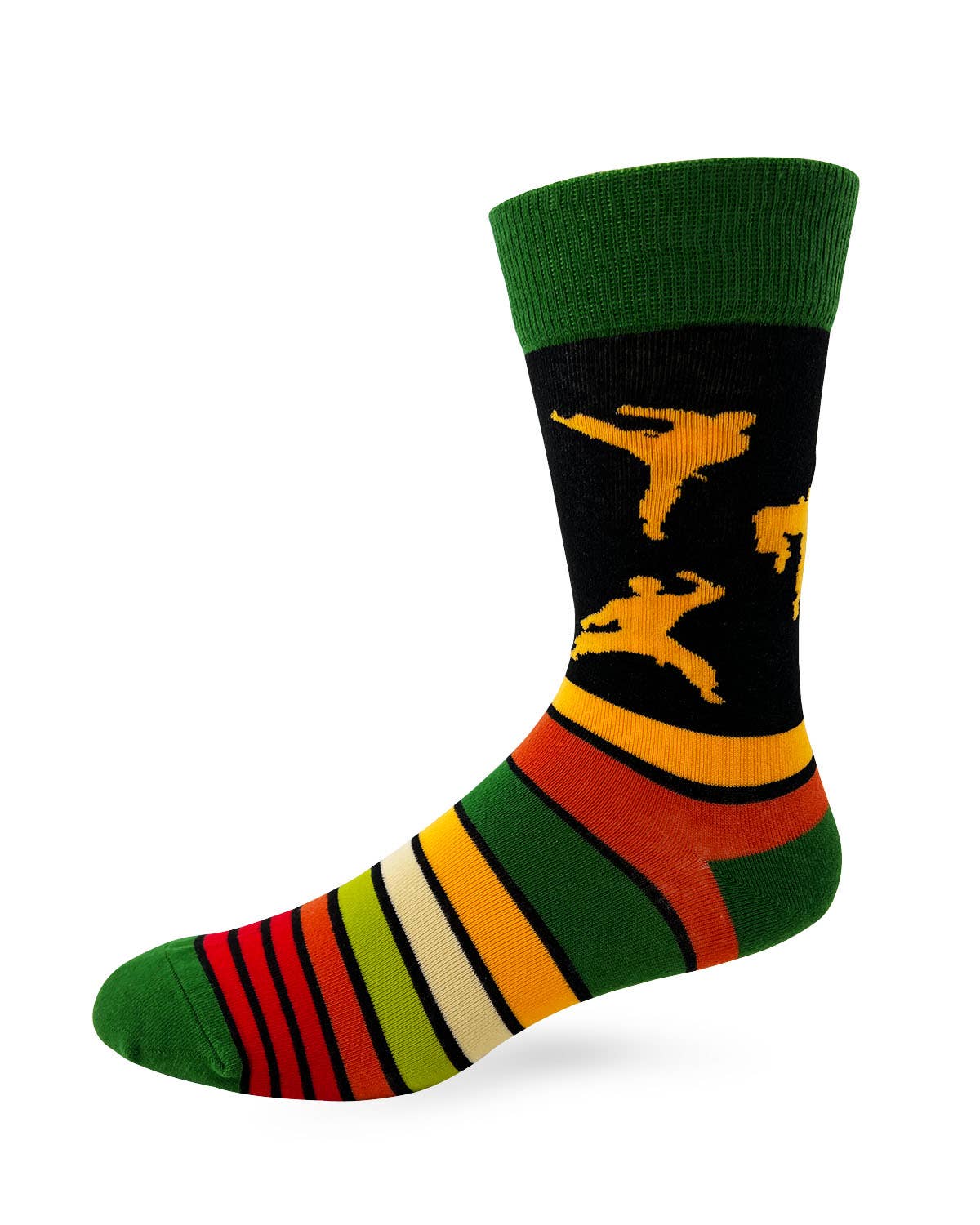 Fabdaz - Wholesale Socks - Men's - Surely Not Everybody Was Kung Fu Fighting Men's Novelty Crew2