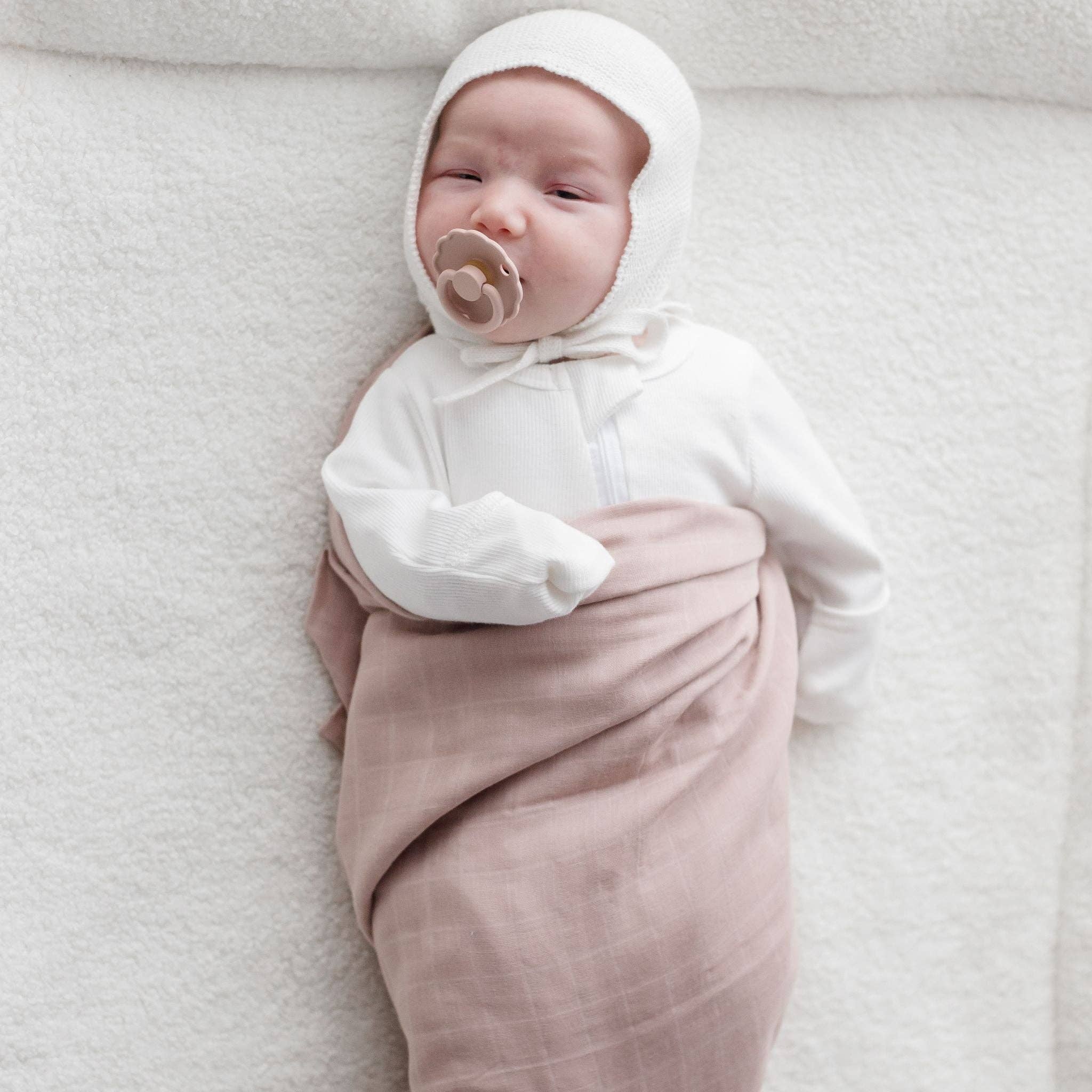 Zoe Sage - Wholesale Swaddle - Baby - Organic Cotton Muslin Swaddle Wrap - Sunset1