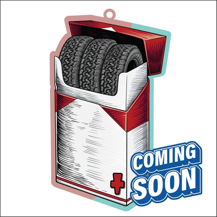 Profumatore per Auto "Smokin' Tires" - Confezione da 3 per la vendita all'ingrosso da parte di Nice Air Freshener