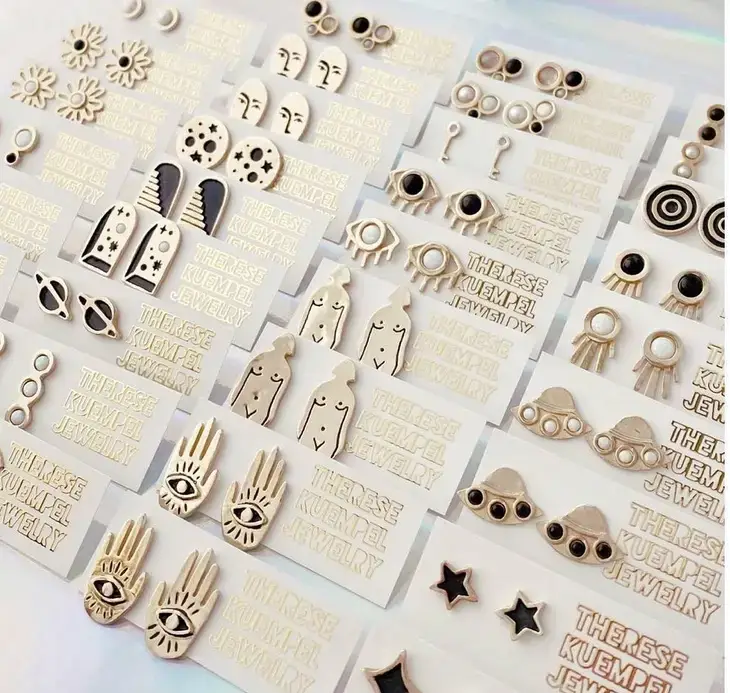 Therese Kuempel Jewelry - Wholesale Stud/Post Earrings - Big Bang Earrings with Black Onyx2