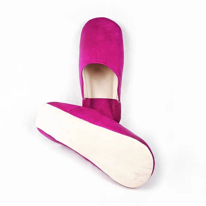 Fuschia Moroccan Babouche Basic Slippers - Stylish Comfort and other Purchase Wholesale moroccan slippers. Free Returns & Net 60 Terms on Faire trending on Faire.