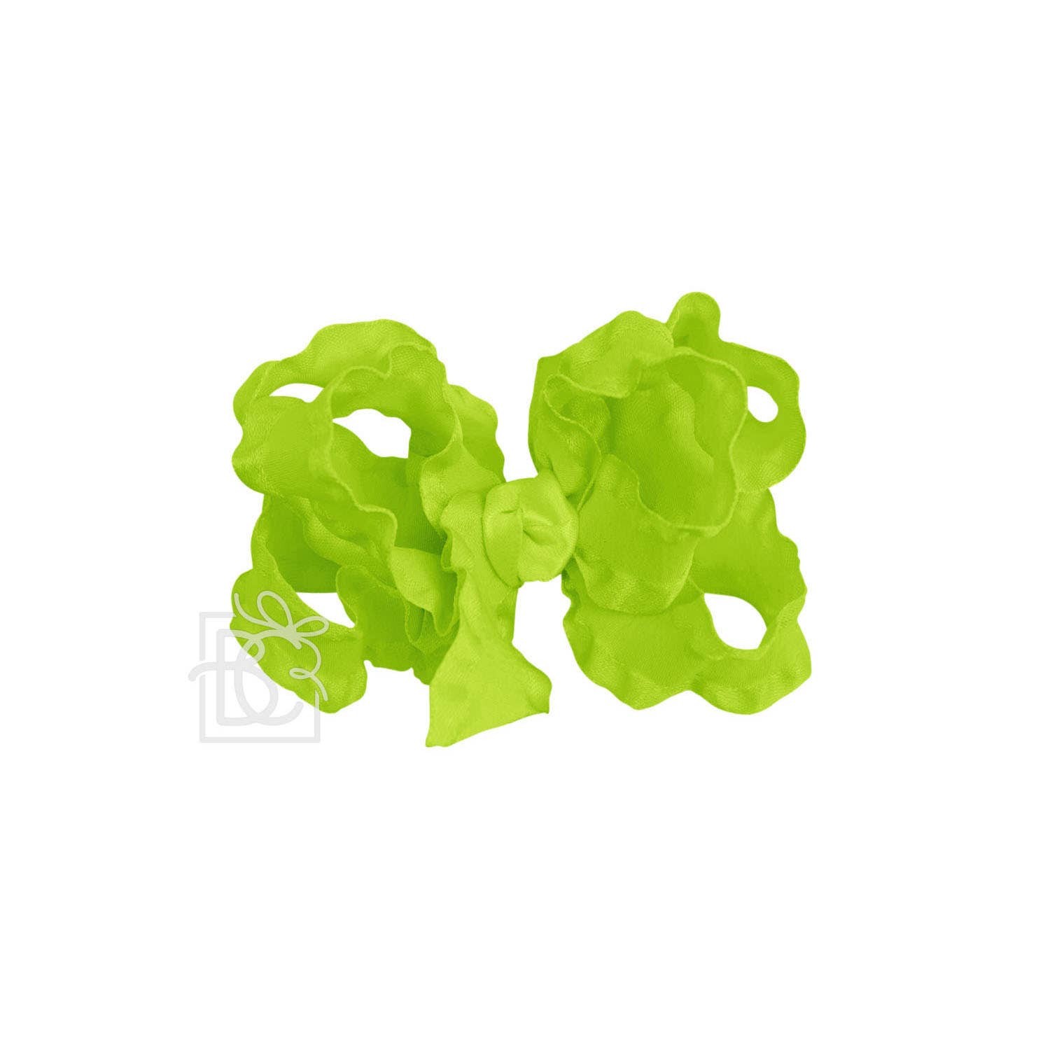 Beyond Creations, LLC - Wholesale Hair Bow - Kids - DOUBLE RUFFLE BOW ON CLIP15
