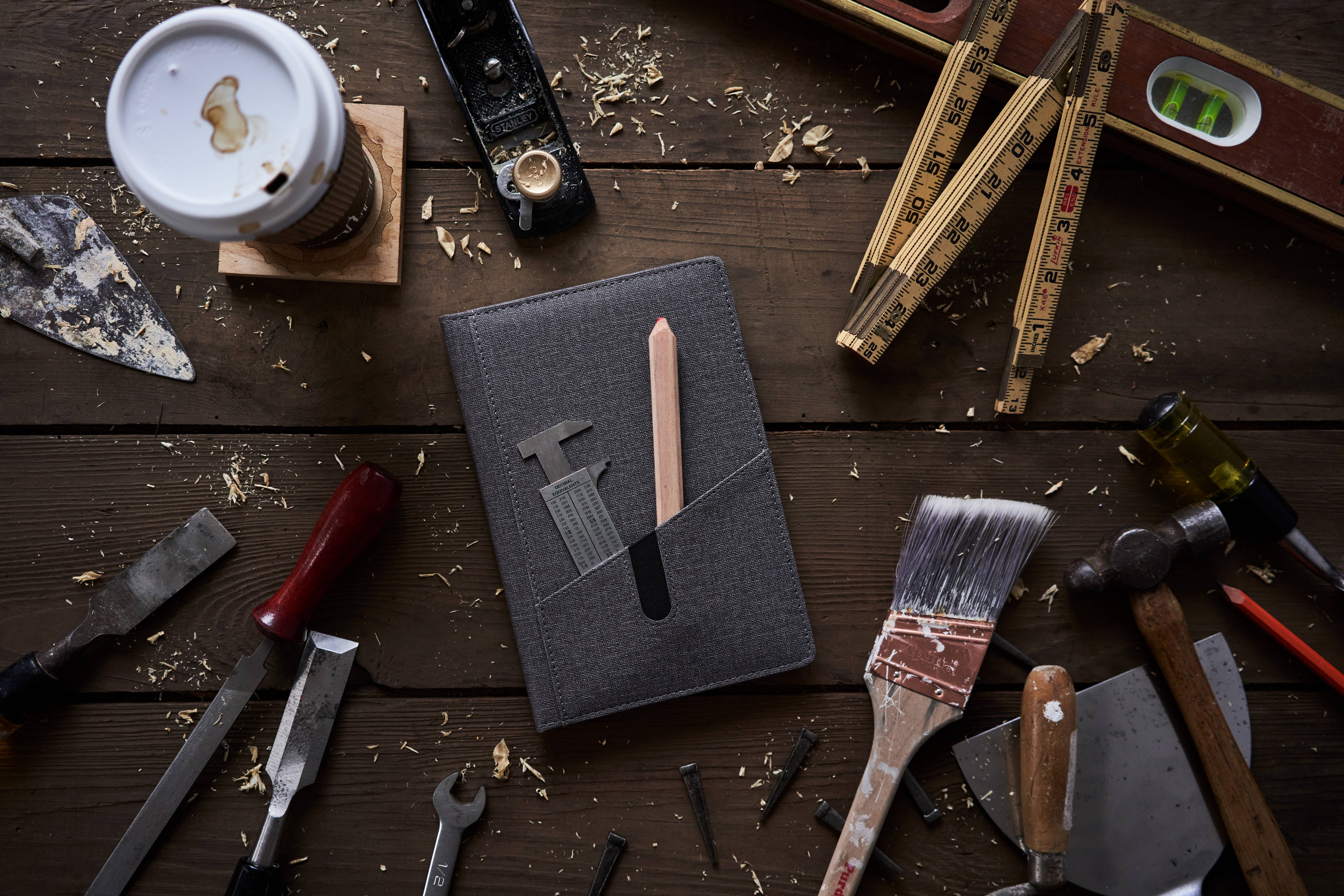 Portage Notebooks – Großhandel Tagebuch – Moderne, gefütterte Vordertasche8