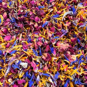 1 Lb RED ROSE PETALS & Buds Edible Tea Dried Real Wedding Confetti Flowers  Toss Potpourri Bath Sachets Botanical Herb Bulk Wholesale 16 Oz 