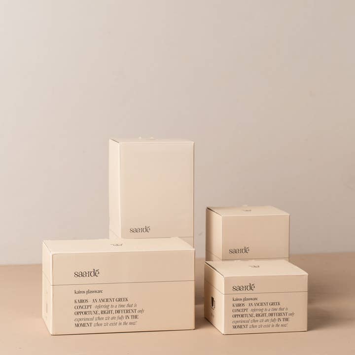 Saardé - Wholesale Drinking Glass/Cup - Kairos Large Water Glass | Dark Amber | Set of 24